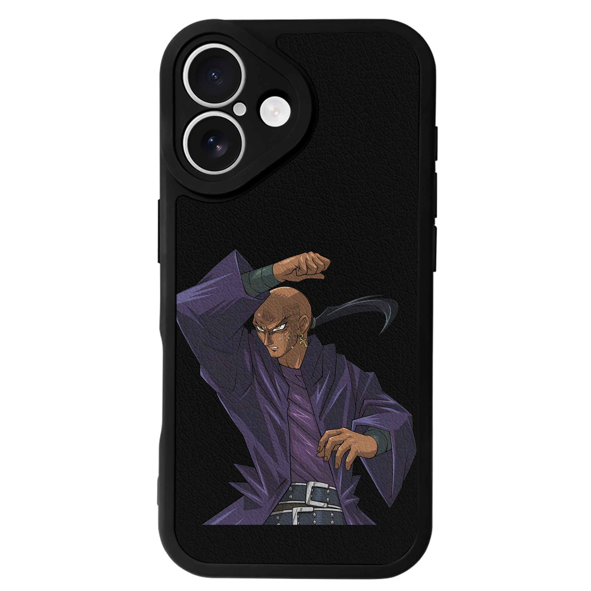 （画像用） 遊☆戯☆王 Yu-Gi-Oh! 【iPhone 16シリーズ対応】シリコンスマホケース（レザー調） 材質：シリコン